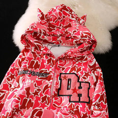 Embroidered Y2K Camo Zip Up Hoodie