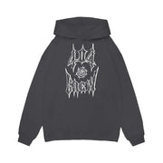 Y2K 404 Crew Print Hoodie