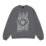 Y2K 404 Crew Print Hoodie