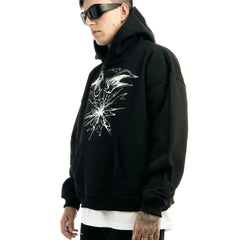 Y2K Omnipotent Power Print Graphic Hoodie