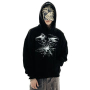 Y2K Omnipotent Power Print Graphic Hoodie