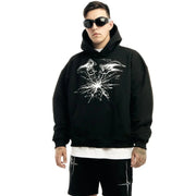 Y2K Omnipotent Power Print Graphic Hoodie