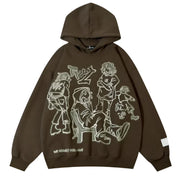 Y2K Streetwear Cartoon Hoodie