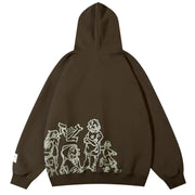 Y2K Streetwear Cartoon Hoodie