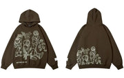 Y2K Streetwear Cartoon Hoodie