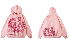 Y2K Streetwear Cartoon Hoodie