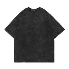 Y2K Washed Faded Graphic T Shirt